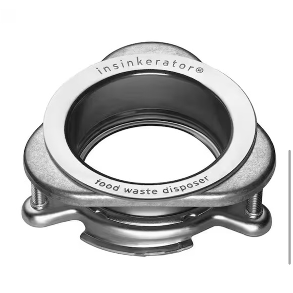 InSinkErator Sink Flange and Stopper - Chrome and Black - Picture 5 of 13